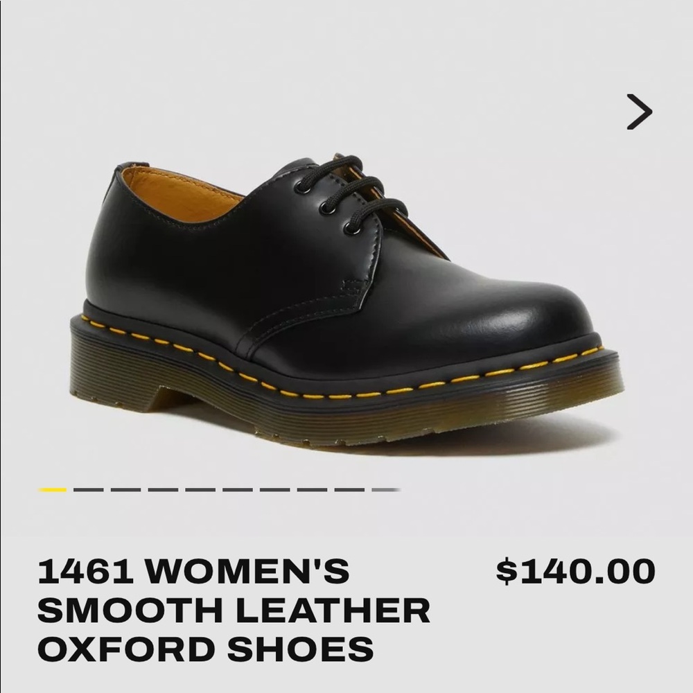 1461 women’s doc marten oxfords size 8